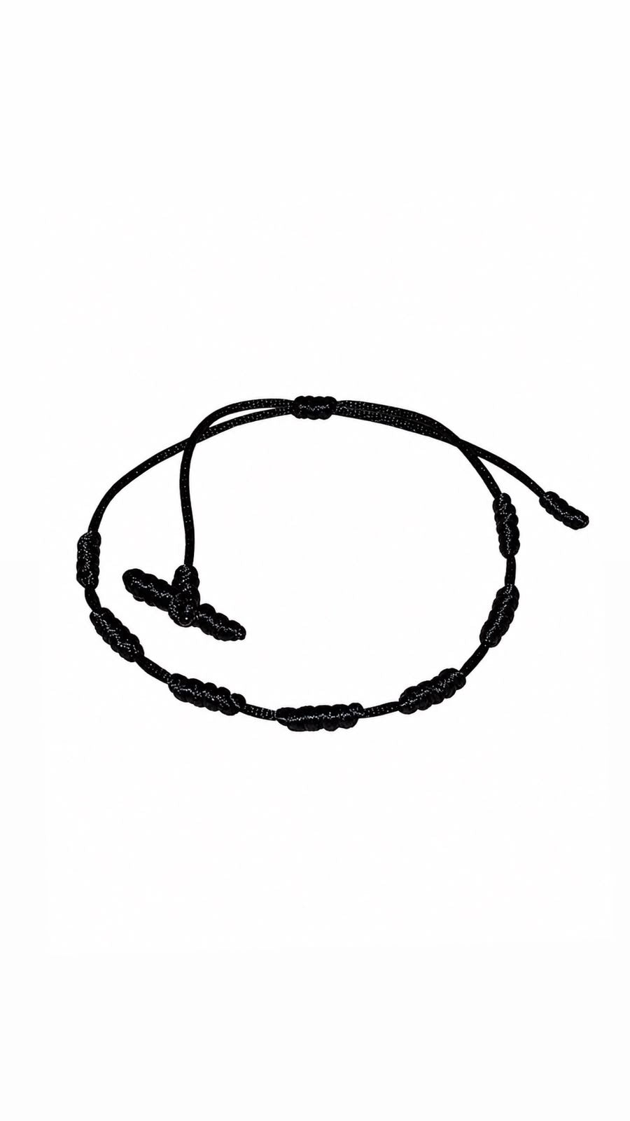 Pulseiras 7 Nós com Cruz preta