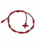 Pulseira 7 Nós com Cruz vermelha