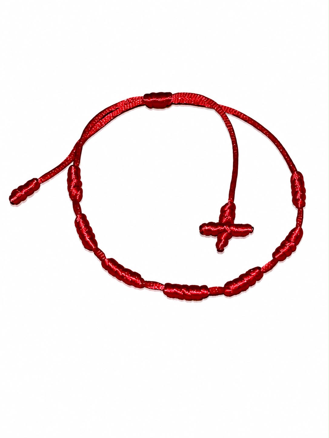 Pulseira 7 Nós com Cruz vermelha